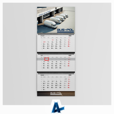 Kalendarze trójdzielne dla BUS-POL