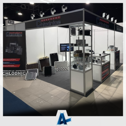 Obrandowanie stoiska targowego Chłodnice Konarscy