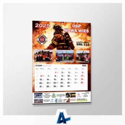 Kalendarze jednodzielne dla OSP w Nowej Wsi