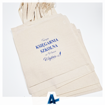 Torby bawełniane dla Księgarni Szkolnej Wojtas