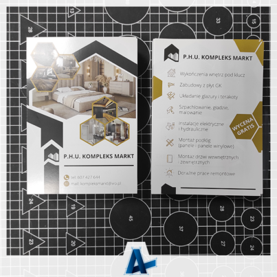 Ulotki wykonane dla firmy Kompleks Markt