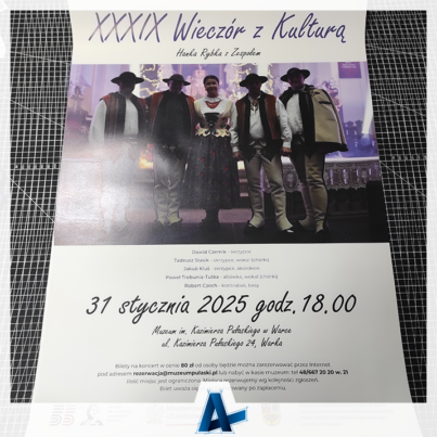 Plakaty i bilety drukowane dla Muzeum w Warce