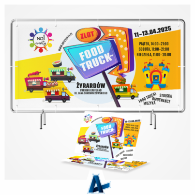 Materiały reklamowe na event dla No1 Eventy