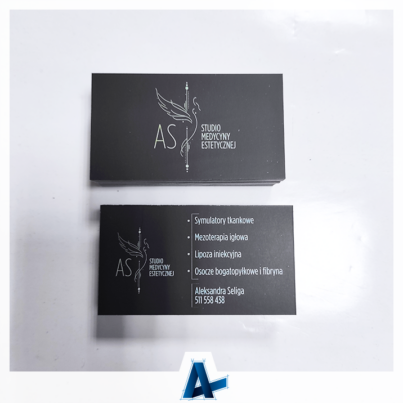 Logo i wizytówki dla AS Studio Medycyny Estetycznej