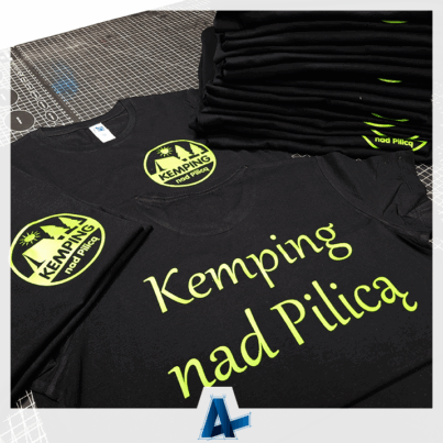 Realizacja koszulek dla Kempingu nad Pilicą w Warce