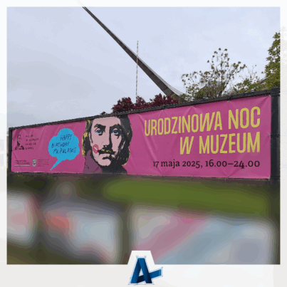 Druk banera dla Muzeum w Warce