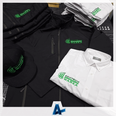 Odzież z haftem dla Centrum Sadownicze Warka