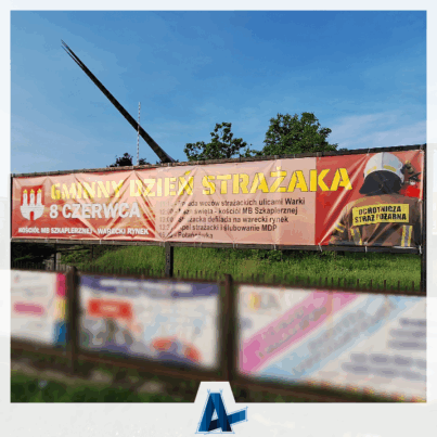 Druk banerów eventowych dla Gminy Warka