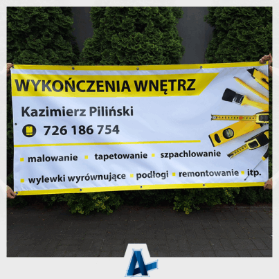 Realizacja banera wykończenia wnętrz
