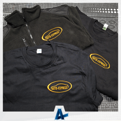 Realizacja odzieży z haftowanym logo dla AUTO-EXPRESS