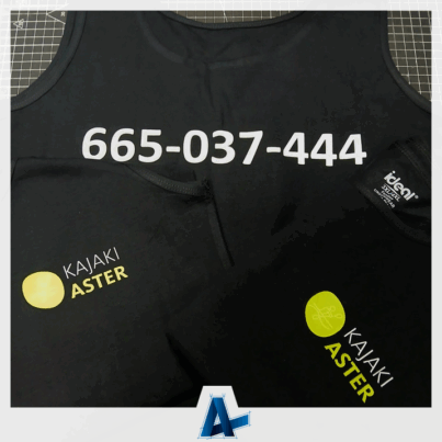 Nadruk DTF na koszulkach dla Kajaki Aster