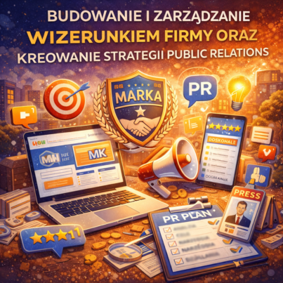 Budowanie i zarządzanie wizerunkiem firmy oraz kreowanie strategii public relations