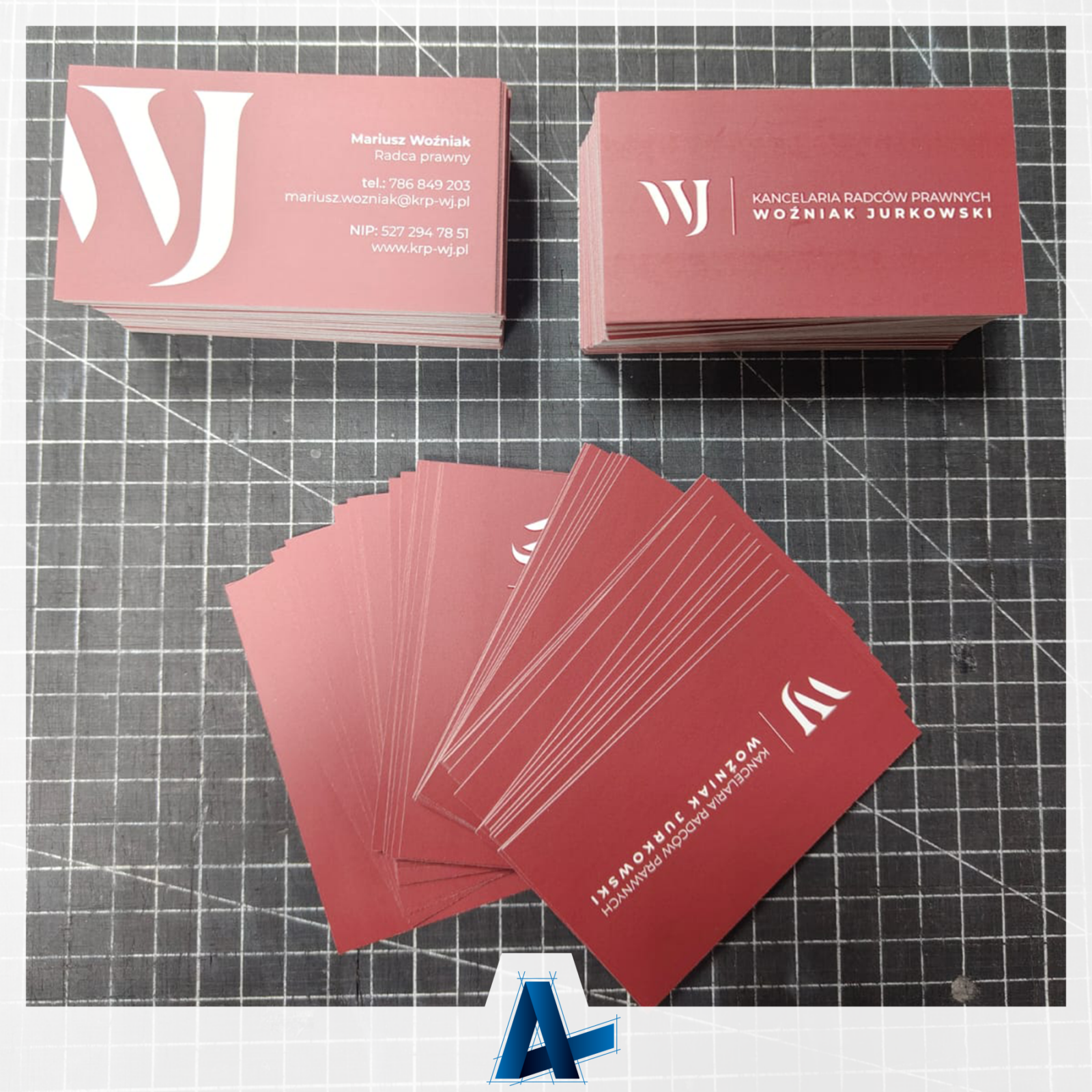 Elegancja i profesjonalizm w detalu — realizacja dla Kancelaria Radców Prawnych Woźniak Jurkowski