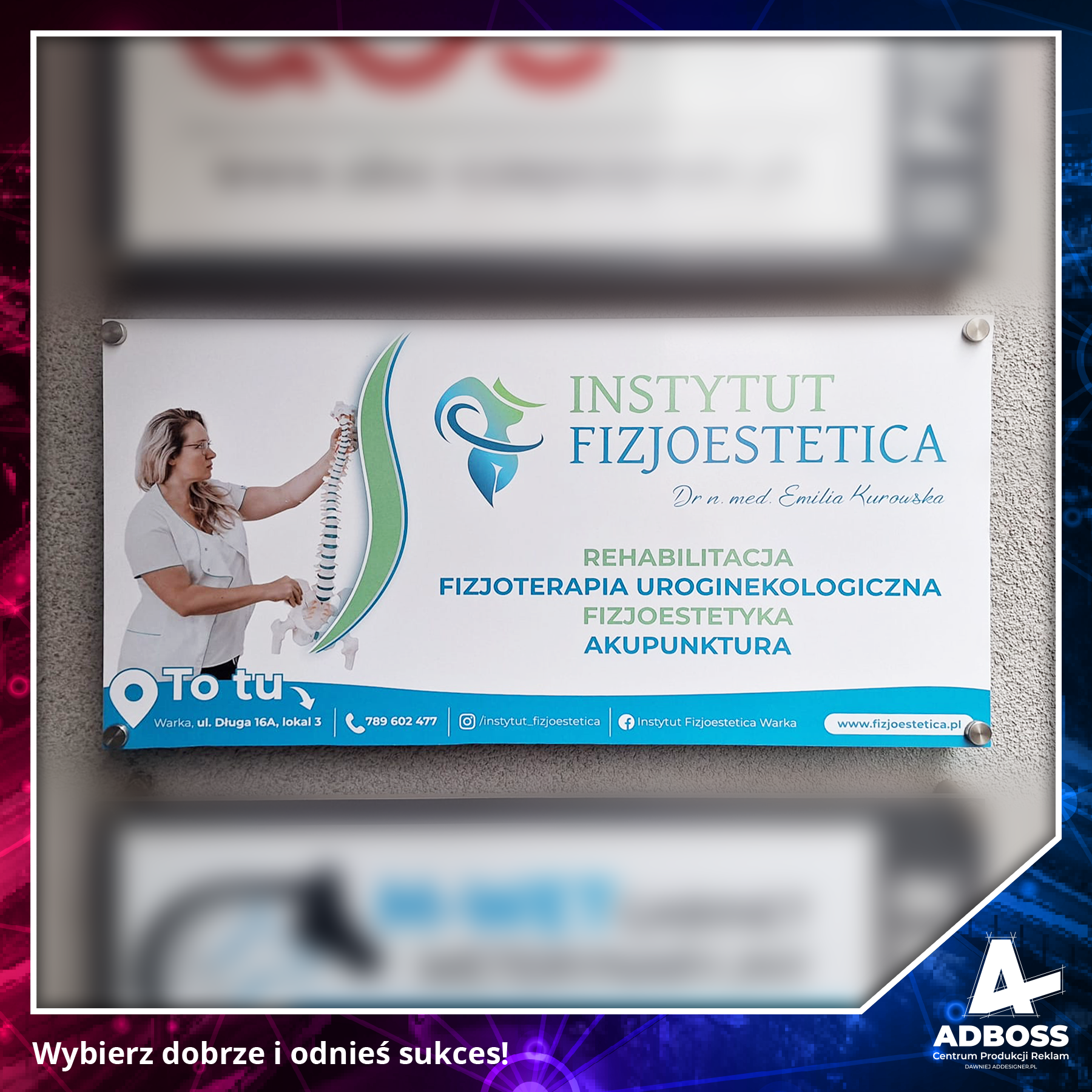 Kompleksowa realizacja reklamowa dla Instytutu FizjoEstetica Emilia Kurowska w Warce