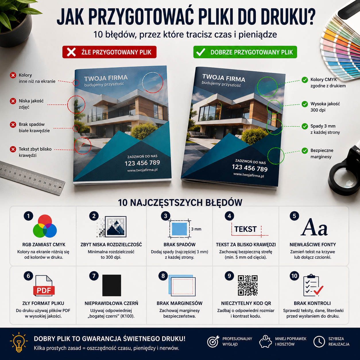Jak przygotować pliki do druku? 10 błędów, które mogą zrujnować nawet najlepszy projekt