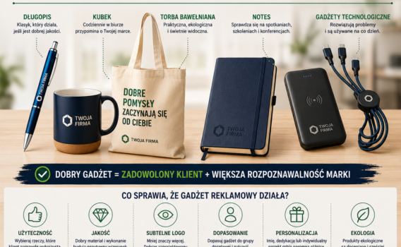 Gadżety reklamowe, które naprawdę działają. Co warto dać klientowi, żeby nie wylądowało w szufladzie?